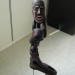 Menschenliebe - Birnenholz - Sockel aus Granit